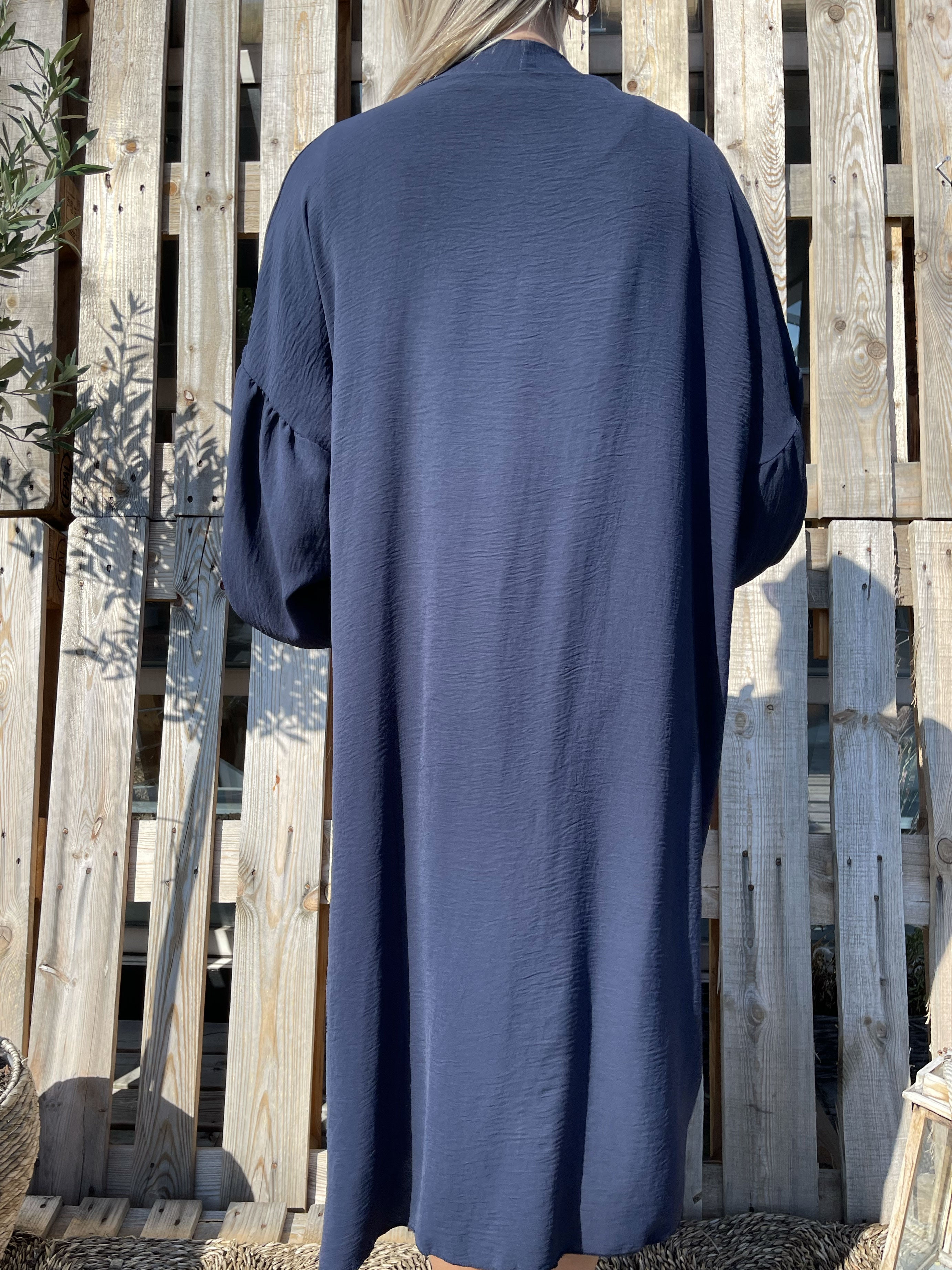 Ellen - Let cardigan med ballonærmer